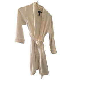 Lauren Ralph Lauren Plush White Bath Lounge Robe Small